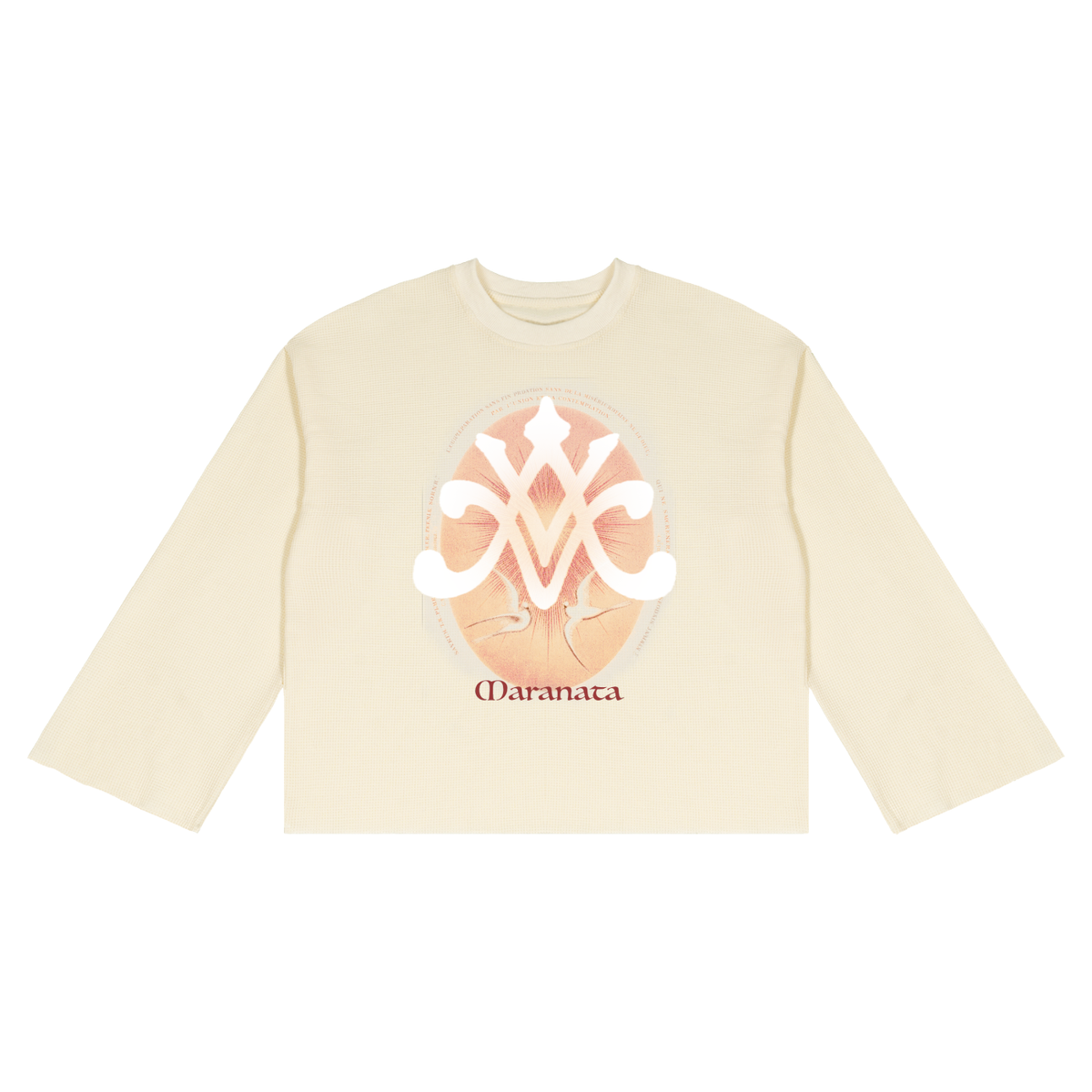 Maranta Waffle Raw Edge T-Shirt
