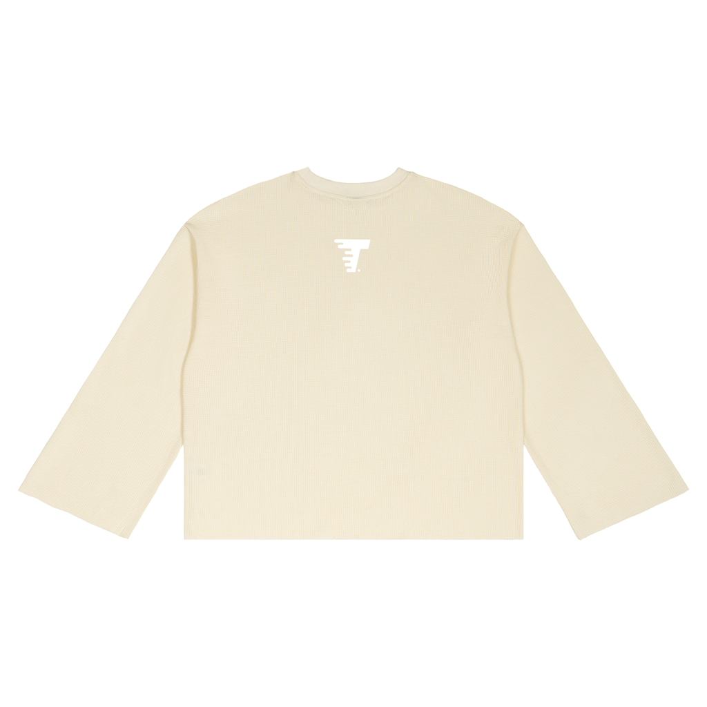 Maranta Waffle Raw Edge T-Shirt